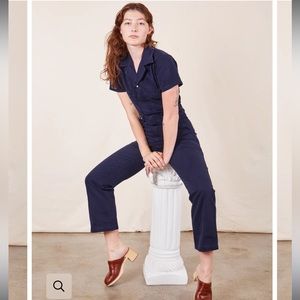 Big Bud Press Short Sleeve Jumpsuit in Navy Blue